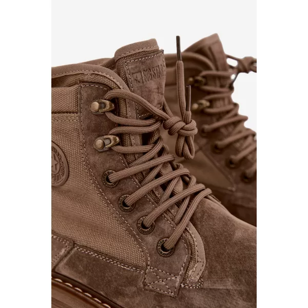  Pánské kotníkové boty BIG STAR SHOES UU174253 BEIGE 
