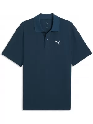 Pánské triko s límečkem PUMA WARDROBE ESS PIQUE RELAXED POLO 62965736 MIDNIGHT PETROL