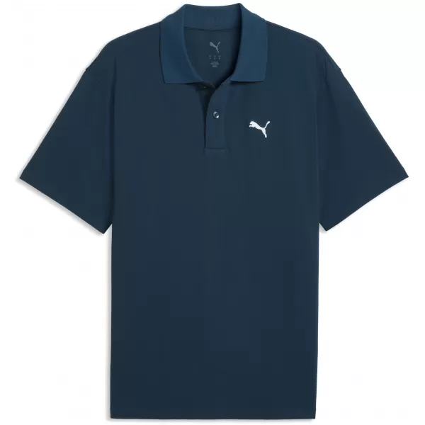  Pánské triko s límečkem PUMA WARDROBE ESS PIQUE RELAXED POLO 62965736 MIDNIGHT PETROL 