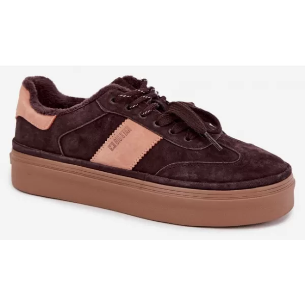  Dámské tenisky BIG STAR SHOES UU274770 BROWN/BEIGE SHADOWS 