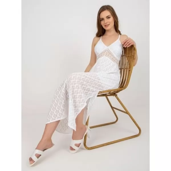  Dámské šaty OCH BELLA TW-SK-BI-8676.22 WHITE 