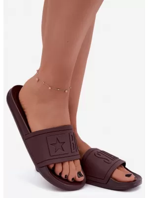Dámské pantofle BIG STAR SHOES UU274072 HNĚDÁ