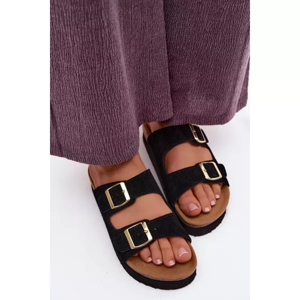  Dámské pantofle VINCEZA 102657 BLACK 