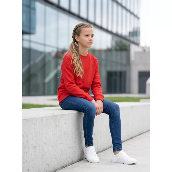  Dětská mikina MALFINI CREW 427 ČERVENÁ 