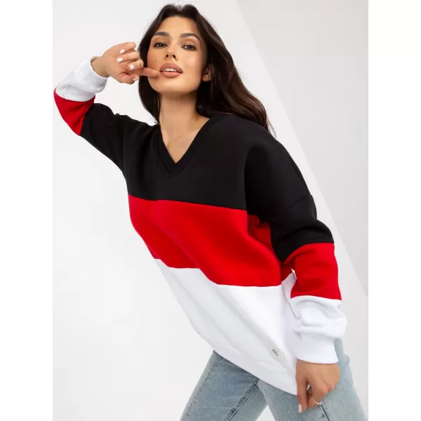 Dámská mikina RELEVANCE RV-BL-8377.89 BLACK AND RED 