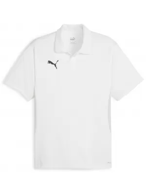 Pánské triko s límečkem PUMA TEAMGOAL POLO 658771-04 PUMA WHITE/BLACK/FEATHERGRAY