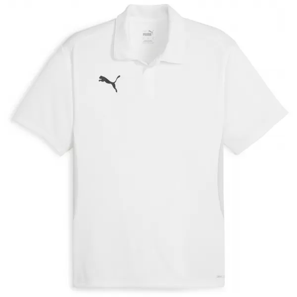  Pánské triko s límečkem PUMA TEAMGOAL POLO 658771-04 PUMA WHITE/BLACK/FEATHERGRAY 