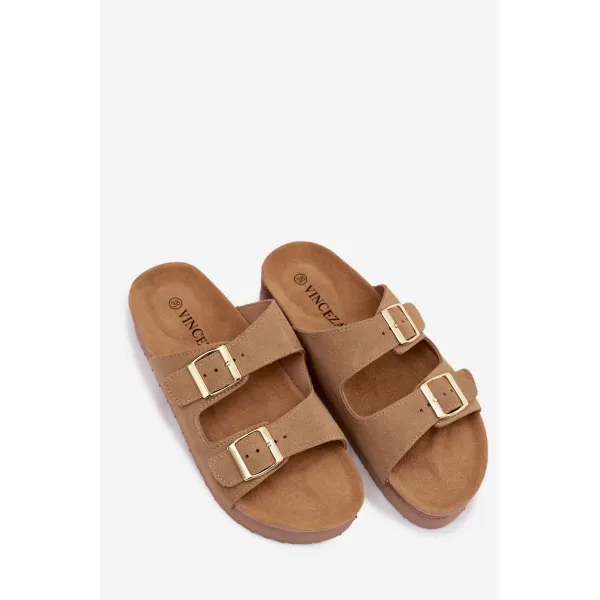 Dámské pantofle VINCEZA 102657 BEIGE 