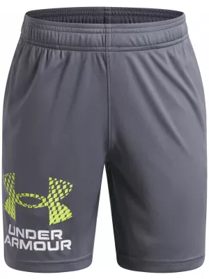 Chlapecké kraťasy UNDER ARMOUR TECH LOGO SHORTS 1383333-027 ŠEDÁ