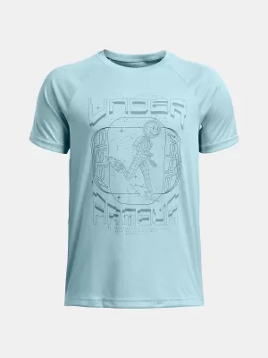 Chlapecké triko UNDER ARMOUR UA B TECH GAME DAY SS 1389974-494 MODRÁ