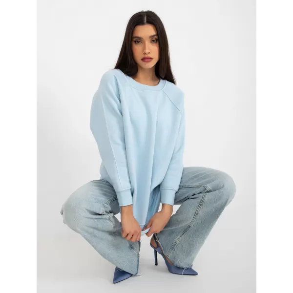 Dámská mikina EX MODA EM-BL-711-1.03X LIGHT BLUE 
