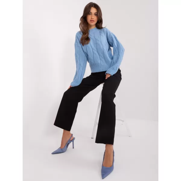 Dámský svetr FACTORY PRICE AT-SW-0146.10P LIGHT BLUE 