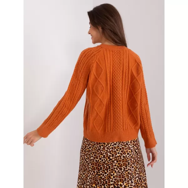  Dámský svetr WOOL FASHION ITALIA AT-SW-2346-2.99P DARK ORANGE 
