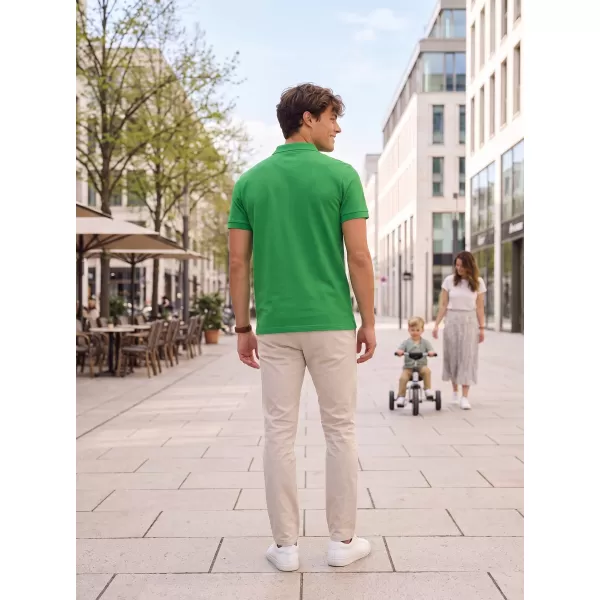  Pánské triko s límečkem ALTISPORT NP/ALMST90601 KELLY GREEN 