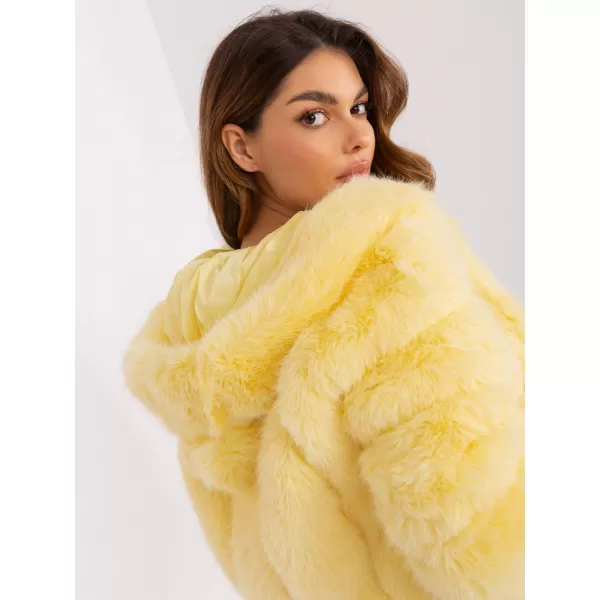  Dámská bunda WOOL FASHION ITALIA AT-KR-2378.97P BRIGHT YELLOW 