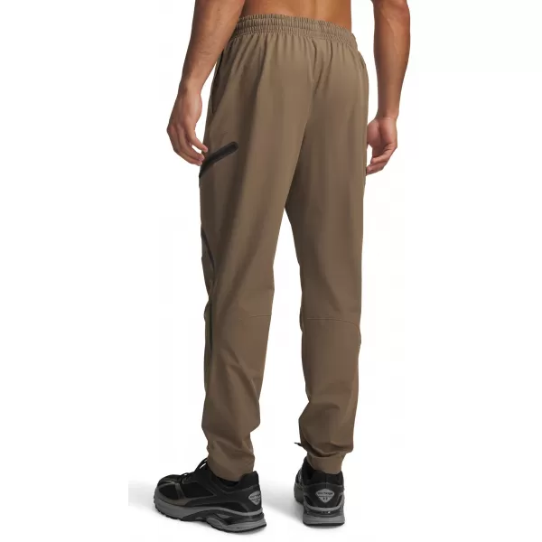  Pánské sportovní kalhoty UNDER ARMOUR UA UNSTOPPABLE CARGO PANT 1390256-219 HNĚDÁ 