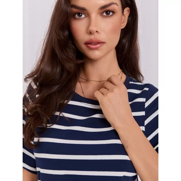  Dámské tričko RUE PARIS RV-TS-A1087.74 NAVY 