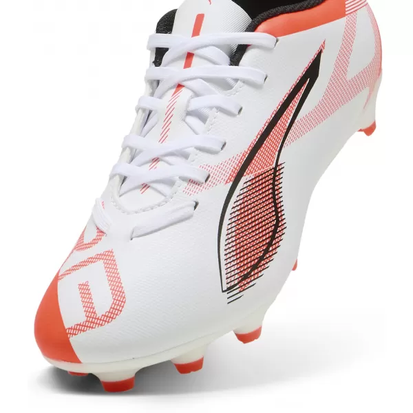  Dětské kopačky PUMA ULTRA 5 PLAY FG/AG JR 108170-01 WHITE/BLACK/GLOWING RED 