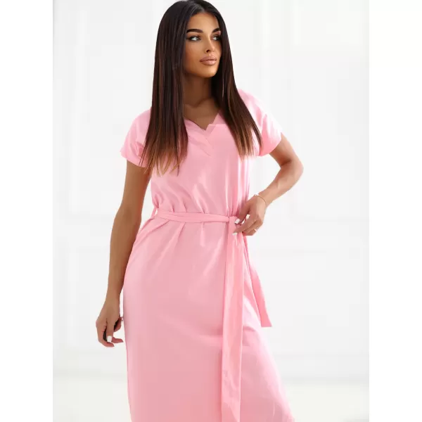  Dámské šaty RUE PARIS RV-SK-A1448.21 PINK 