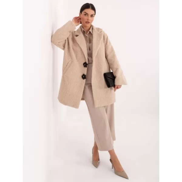  Dámský kabát FACTORY PRICE IT-PL-96965.19 BEIGE 