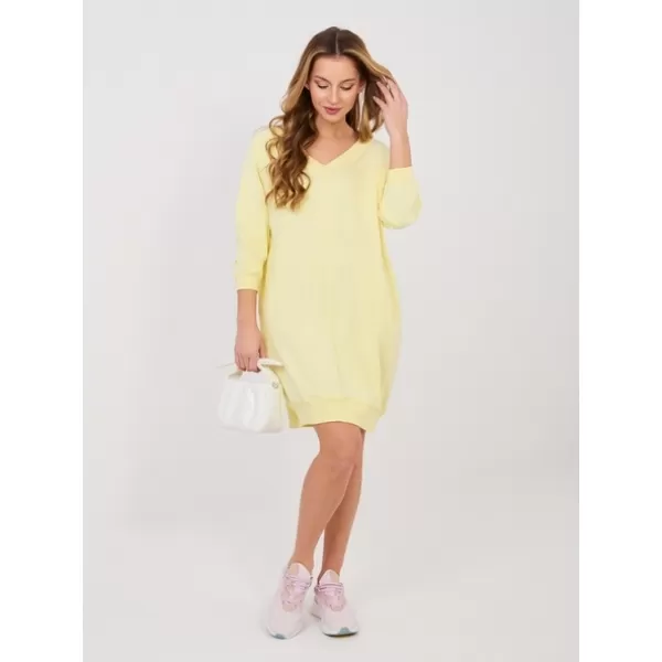  Dámské šaty BASIC FEEL GOOD RV-SK-7203.35P BRIGHT YELLOW 