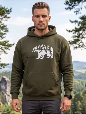 Pánská mikina ALTISPORT ALM193422 MILITARY