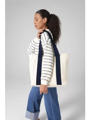 Taška BagBase | BG 675 NATURAL/NAVY