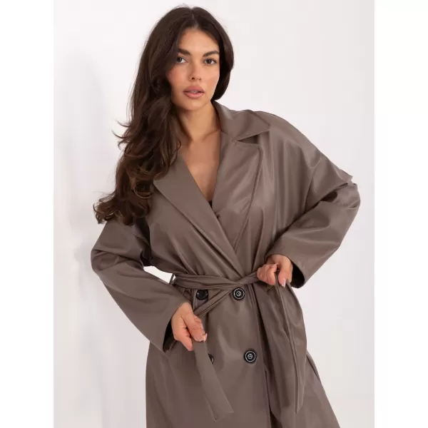  Dámský kabát RUE PARIS IT-PL-A8393.81 GRAY-BEIGE 