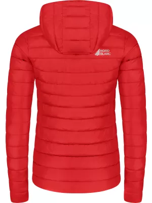 Dámská prošívaná bunda NORDBLANC NIMBUS WJL8395 ČERVENÁ