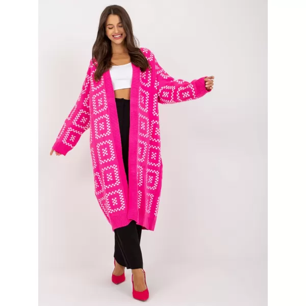 Dámský svetr RUE PARIS LC-SW-0296.08P FLUO PINK 
