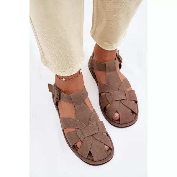  Dámské sandály BIG STAR SHOES TT274250 BEIGE 