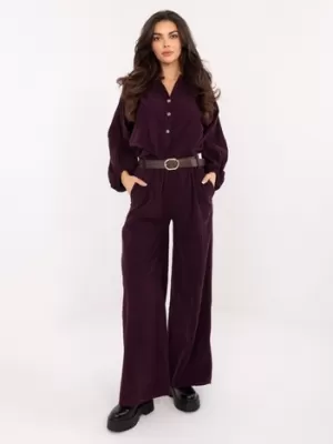 Dámské kalhoty ITALY MODA IT-SP-25782.73 DARK PURPLE