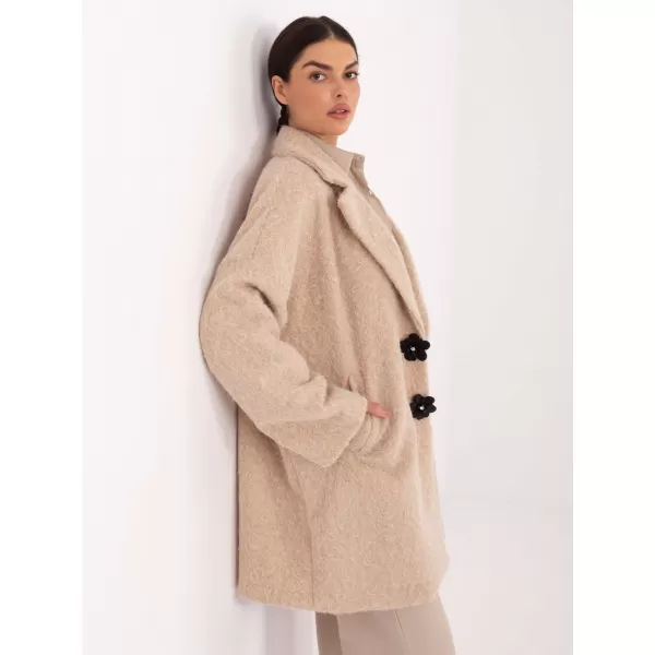  Dámský kabát FACTORY PRICE IT-PL-96965.19 BEIGE 