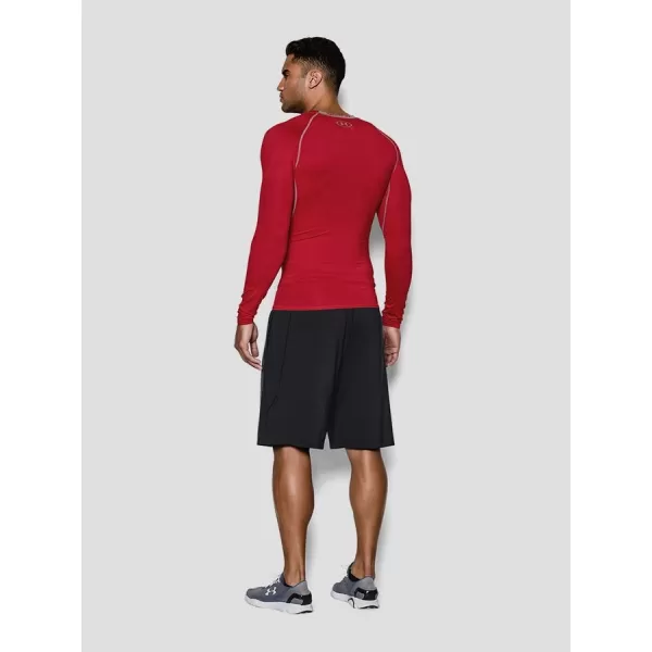  Pánské kompresní triko UNDER ARMOUR HG LS 1257471-600 ČERVENÁ 