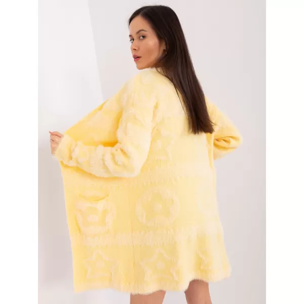  Dámský svetr WOOL FASHION ITALIA AT-SW-234503.00P BRIGHT YELLOW 