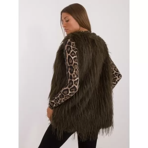  Dámská vesta WOOL FASHION ITALIA AT-KZ-2349-1.79 KHAKI 