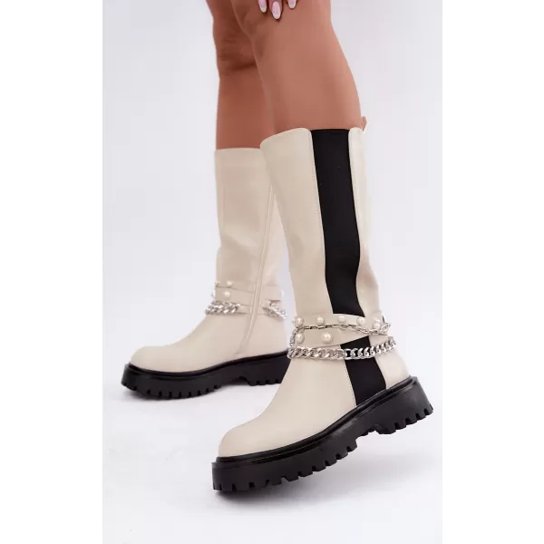  Dámské kozačky BOTO C-187 BEIGE 