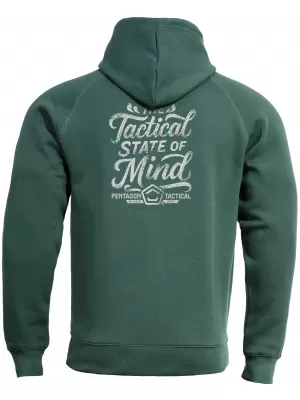 Pánská mikina PENTAGON PHAETON HOOD STATE OF MIND K09021-ST SPRINGBOK GREEN