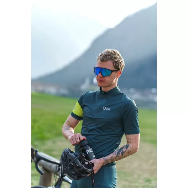  Pánský cyklo dres NORDBLANC CAMEL NBSMF8079 TMAVĚ ZELENÁ 