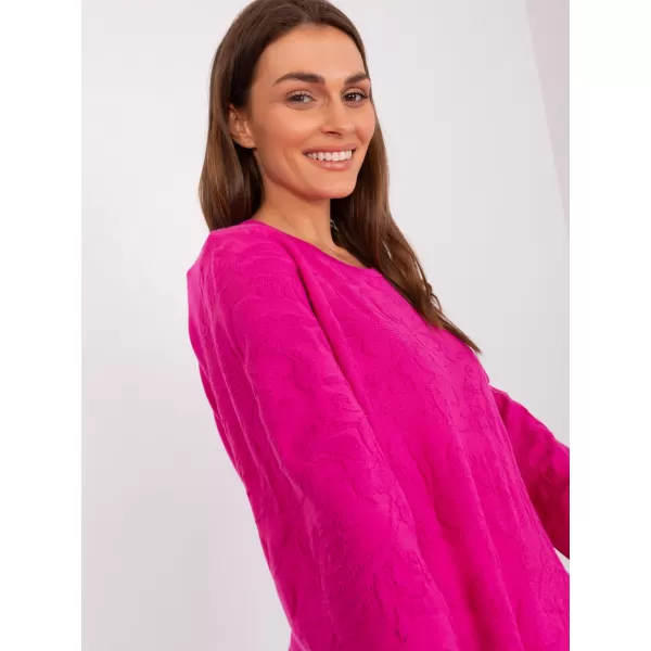  Dámský svetr WOOL FASHION ITALIA AT-SW-2231A.00P FUCHSIA 