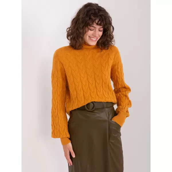  Dámský svetr WOOL FASHION ITALIA AT-SW-2348.93 DARK YELLOW 