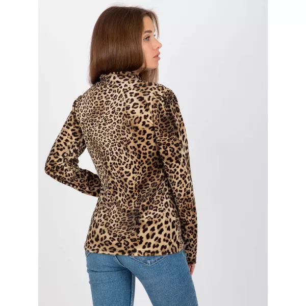  Dámská halenka RUE PARIS RP-BZ-8187-3.10 BLACK AND BEIGE 