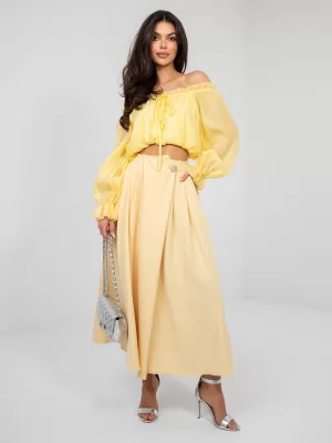 Dámská sukně FACTORY PRICE IT-SD-81036.82 BRIGHT YELLOW