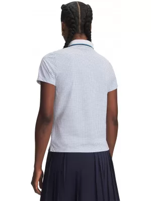 Dámské triko UNDER ARMOUR UA ARMOURDRY PRINTED POLO 6015132-100 BÍLÁ