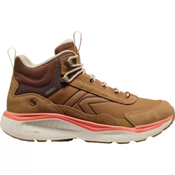  Dámské boty KEEN LEIKI LEATHER MID WP CHIPMUNK/BIRCH 