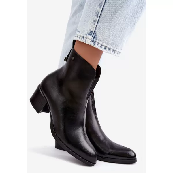  Dámské kotníkové boty VINCEZA 58654 BLACK 