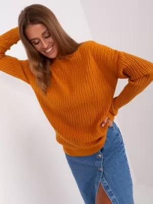 Dámský svetr WOOL FASHION ITALIA AT-SW-2338.14P BRIGHT ORANGE