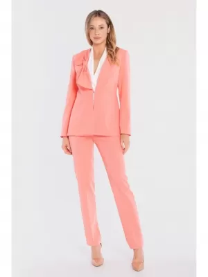 Dámské kalhoty STYLOVE S433 SALMON