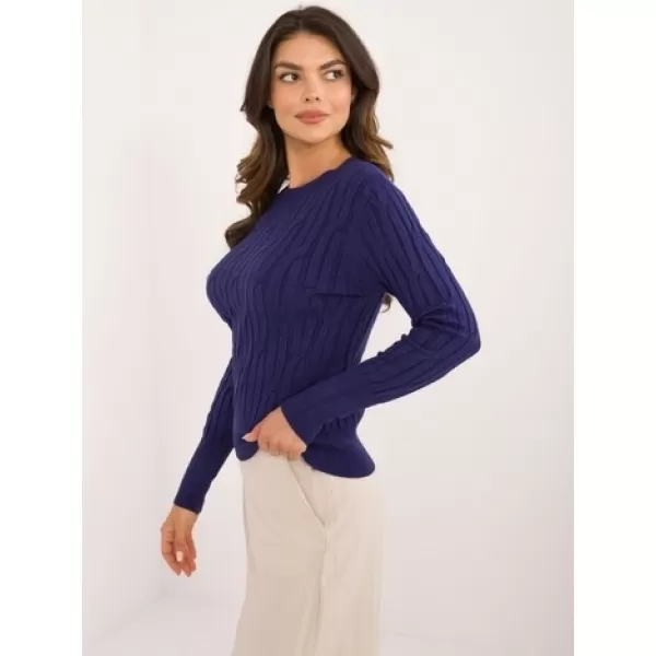  Dámský svetr WOOL FASHION ITALIA AT-SW-2338-2.00 NAVY 