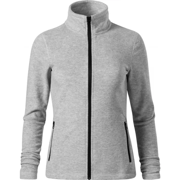  Dámská micro fleece mikina MALFINI FACTOR 853 STŘÍBRNÝ MELÍR 